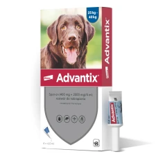Краплі для собак Bayer Advantix від кліщів і бліх 25–40 кг 4 шт x 4 мл (5909997024158)