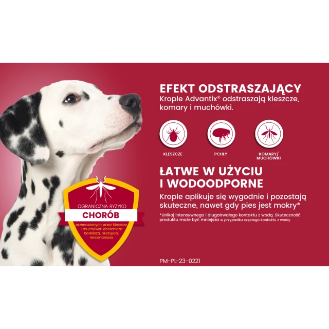 Капли для собак Bayer Advantix от клещей и блох 10–25 кг 2,5 мл (5909997024189)