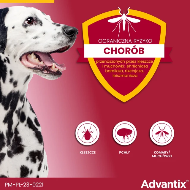 Капли для собак Bayer Advantix от клещей и блох 10–25 кг 2,5 мл (5909997024189)
