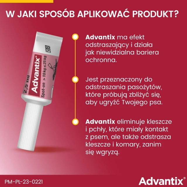 Капли для собак Bayer Advantix от клещей и блох 10–25 кг 2,5 мл (5909997024189)