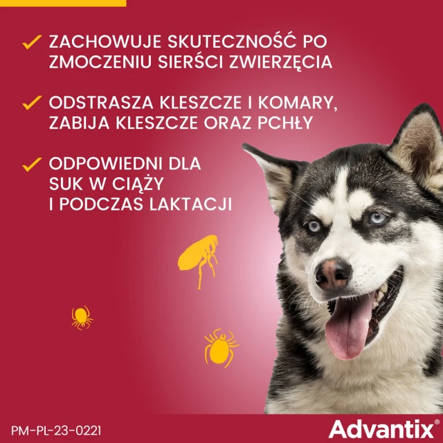 Краплі для собак Bayer Advantix від кліщів і бліх 10–25 кг 4 шт x 2,5 мл (5909997024219)