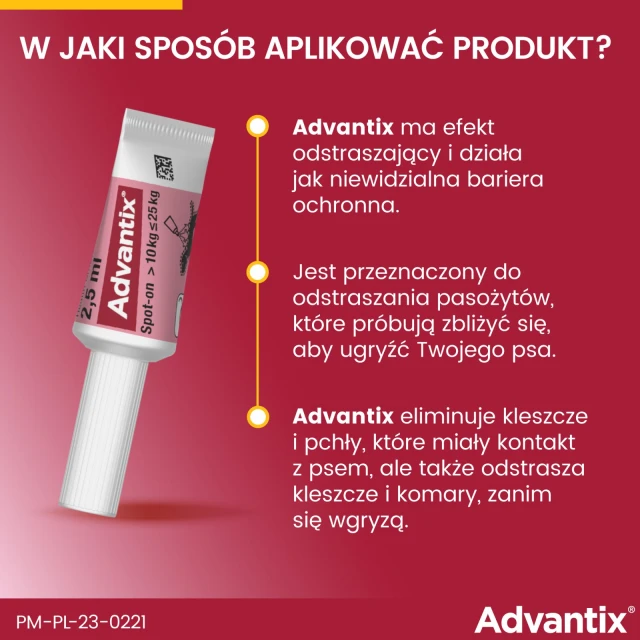 Краплі для собак Bayer Advantix від кліщів і бліх 10–25 кг 4 шт x 2,5 мл (5909997024219)