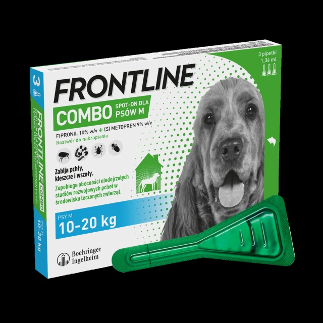 Краплі для собак Frontline Combo Spot-On 10-20 кг 3 шт x 1,34 мл (5909997033976)