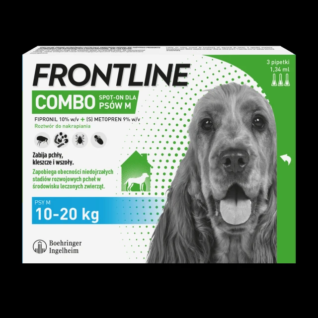 Краплі для собак Frontline Combo Spot-On 10-20 кг 3 шт x 1,34 мл (5909997033976)