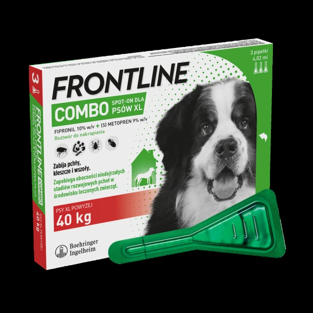 Краплі для собак Frontline Combo Spot-On 40+ кг 3 шт x 4,02 мл (5909997034034)