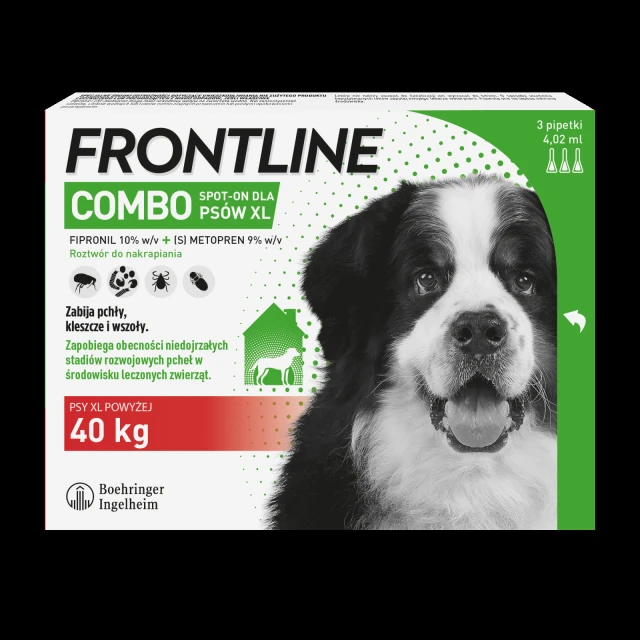 Краплі для собак Frontline Combo Spot-On 40+ кг 3 шт x 4,02 мл (5909997034034)