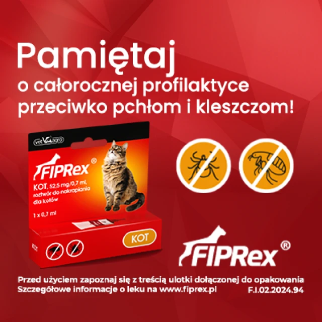 Краплі для котів Vet-Agro Fiprex від бліх і кліщів 0,7 мл (5909997066653)