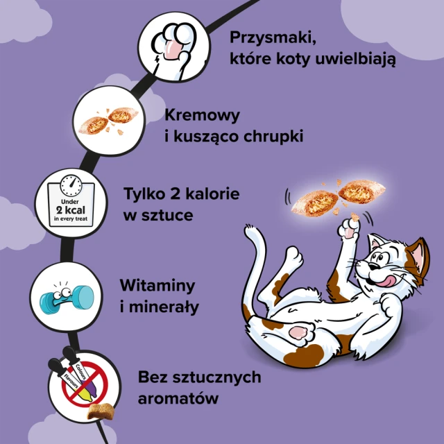 Ласощі для котів Dreamies з качкою 60 г (5998749116500)