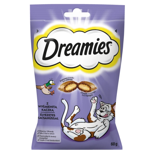 Ласощі для котів Dreamies з качкою 60 г (5998749116500)