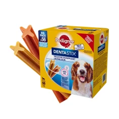 Лакомство для собак средних пород Pedigree DentaStix Medium 56 шт x 180 г (5998749121481)