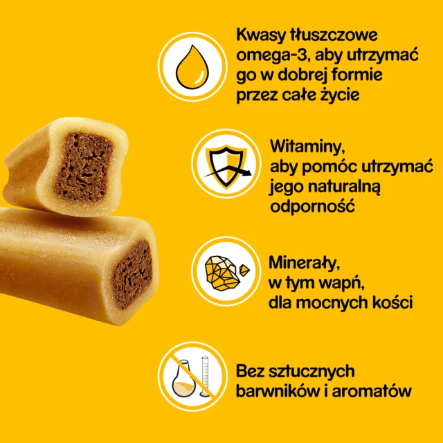 Ласощі для собак середніх порід Pedigree Jumbone з яловичиною 180 г (5998749139899)