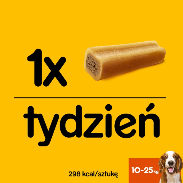Ласощі для собак середніх порід Pedigree Jumbone з яловичиною 180 г (5998749139899)