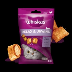 Ласощі для котів Whiskas Relaks i Odprężenie з куркою 45 г (5998749145616)