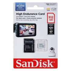Карта пам'яті SanDisk High Endurance microSDXC 512 ГБ V30 з адаптером (619659205003)