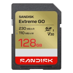 Карта пам'яті SanDisk Extreme Go SD UHS-I 128GB 230MB/s(R) / 110MB/s(W) (619659227890)