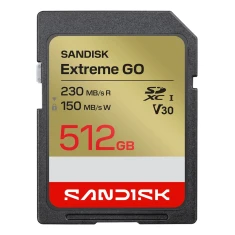 Карта пам'яті SanDisk Extreme Go SD UHS-I 512GB 230MB/s(R) / 150MB/s(W) (619659227913)