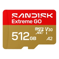 Карта пам'яті SanDisk Extreme Go microSD UHS-I 512 ГБ 240 МБ/с читання 160 МБ/с запис (619659227968)