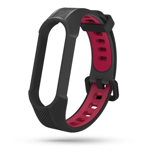 Ремешок Tech-Protect Armour для Xiaomi Mi Smart Band 6 NFC/6/5 Black/Red (6216990211591)