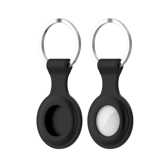 Брелок с кольцом Tech-Protect Icon для AirTag Black (6216990211744)