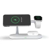 Бездротовий зарядний пристрій Tech-Protect A12 3-in-1 15W White with MagSafe (6216990211850)