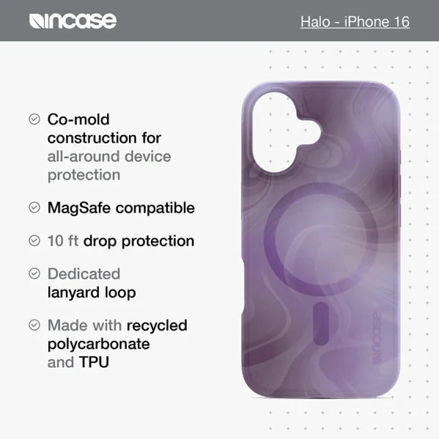 Чохол Incase Halo для iPhone 16 Plus Tidal Ocean with MagSafe (INPH190411-TIOC)