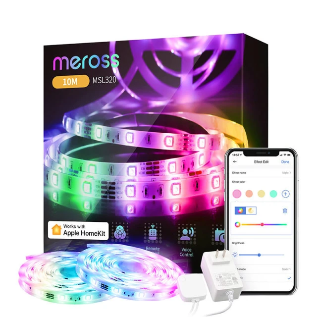 Розумна LED стрічка Meross MSL320 10м (HomeKit)