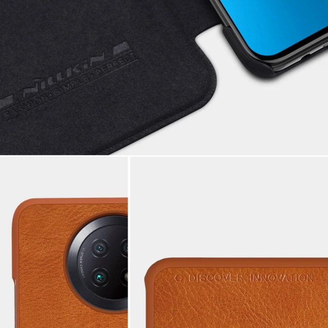 Чохол-книжка Nillkin Qin Series для Xiaomi Redmi Note 9T 5G Brown (6902048212305)