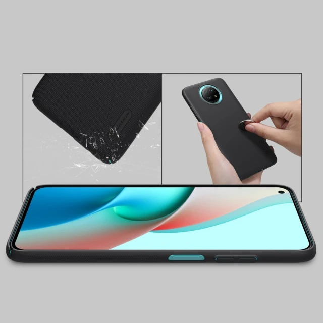 Чохол Nillkin Super Frosted Shield with stand для Xiaomi Redmi Note 9T Black (6902048212558)