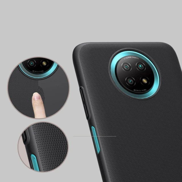 Чохол Nillkin Super Frosted Shield with stand для Xiaomi Redmi Note 9T Black (6902048212558)