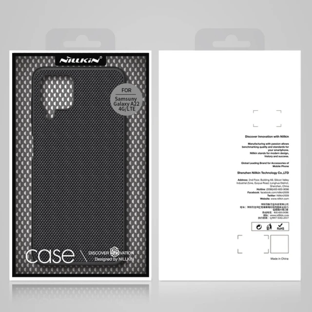 Чохол Nillkin Textured Hybrid для Samsung Galaxy A22 Black (6902048221512)