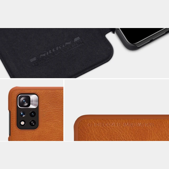 Чохол-книжка Nillkin Qin Leather для Xiaomi Redmi Note 11 Pro/11 Pro Plus Black (6902048234963)
