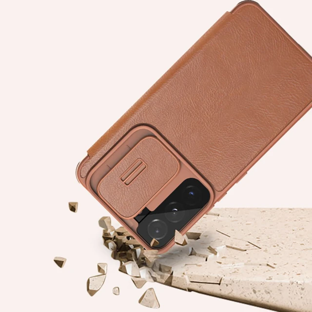 Чехол Nillkin Qin Leather Pro для Samsung Galaxy S22 Plus Brown (6902048235540)