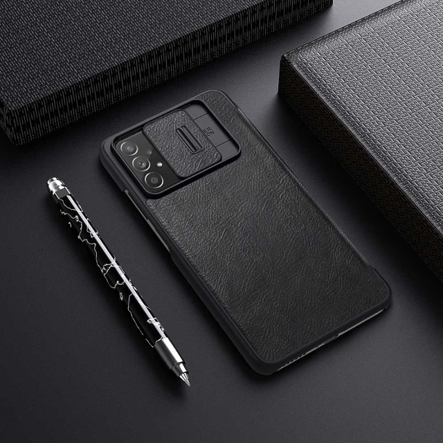 Чохол Nillkin Qin Leather Pro для Samsung Galaxy A73 Black (6902048237667)