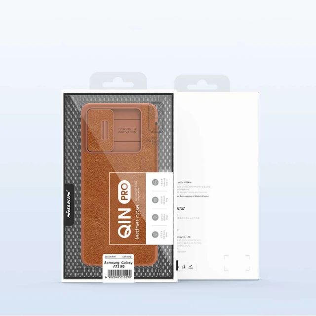 Чохол Nillkin Qin Leather Pro для Samsung Galaxy A73 Black (6902048237667)