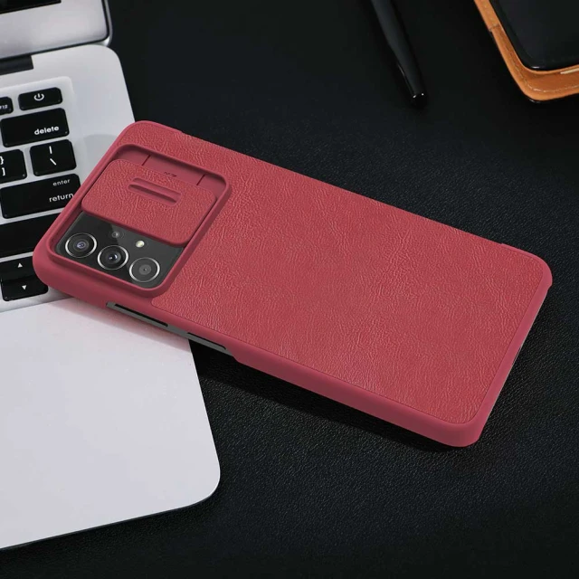 Чохол Nillkin Qin Leather Pro для Samsung Galaxy A73 Brown (6902048237681)