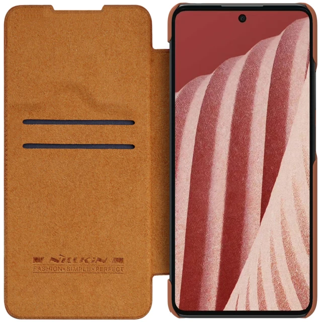 Чохол Nillkin Qin Leather Pro для Samsung Galaxy A73 Brown (6902048237681)