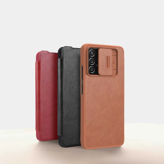 Чохол Nillkin Qin Leather Pro для Samsung Galaxy A73 Brown (6902048237681)