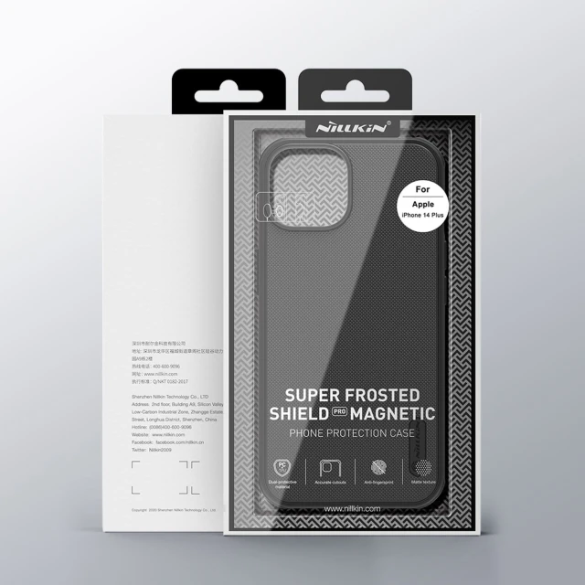 Чохол Nillkin Super Frosted Shield Pro для iPhone 14 Plus Black with MagSafe (6902048248250)