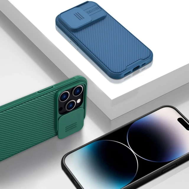 Чехол Nillkin Camshield Pro для iPhone 14 Pro Max Deep Green (6902048248403)