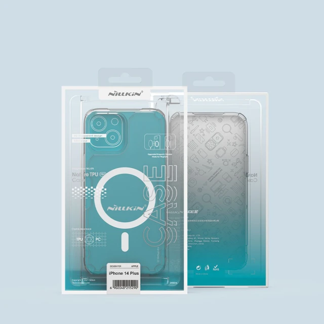 Чохол Nillkin Nature Pro для iPhone 14 Plus Blue with MagSafe (6902048248625)