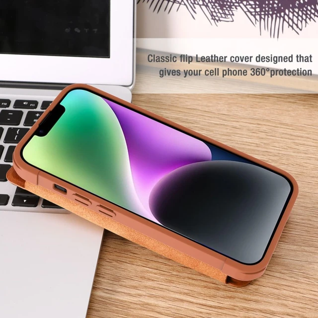 Чохол Nillkin Qin Pro для iPhone 14 Plus Black (6902048248977)