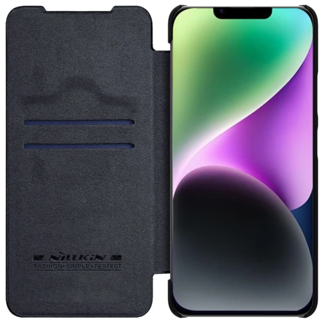 Чохол Nillkin Qin Pro для iPhone 14 Plus Black (6902048248977)