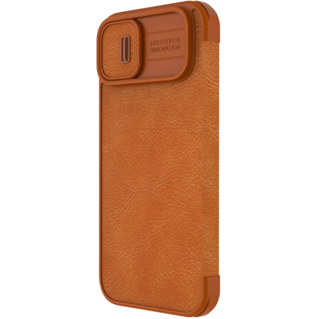 Чохол Nillkin Qin Pro для iPhone 14 Plus Brown (6902048248984)