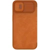 Чохол Nillkin Qin Pro для iPhone 14 Plus Brown (6902048248984)