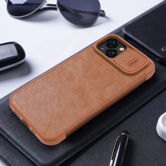 Чохол Nillkin Qin Pro для iPhone 14 Plus Blue (6902048249004)