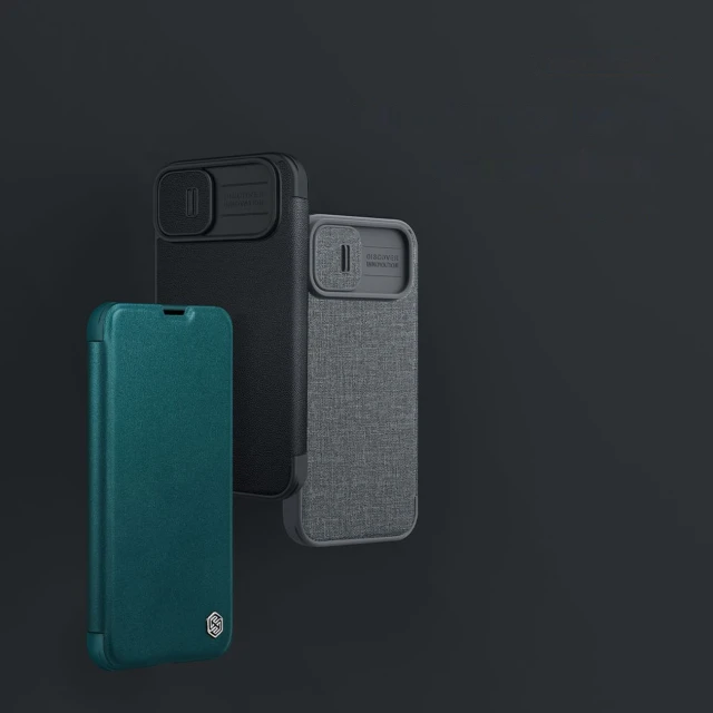 Чохол Nillkin Qin Cloth Pro для iPhone 14 Plus Blue (6902048249172)