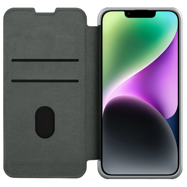 Чехол Nillkin Qin Cloth Pro для iPhone 14 Plus Grey (6902048249189)