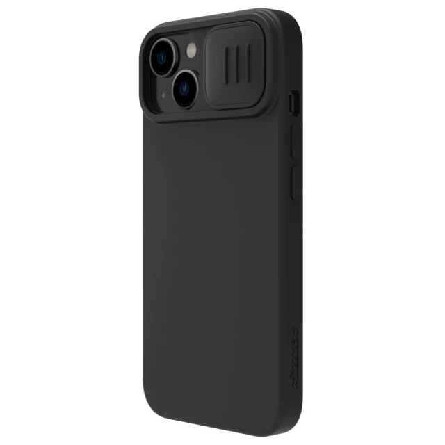 Чохол Nillkin Camshield Magnetic Silicone для iPhone 14 Plus Black with MagSafe (6902048249455)