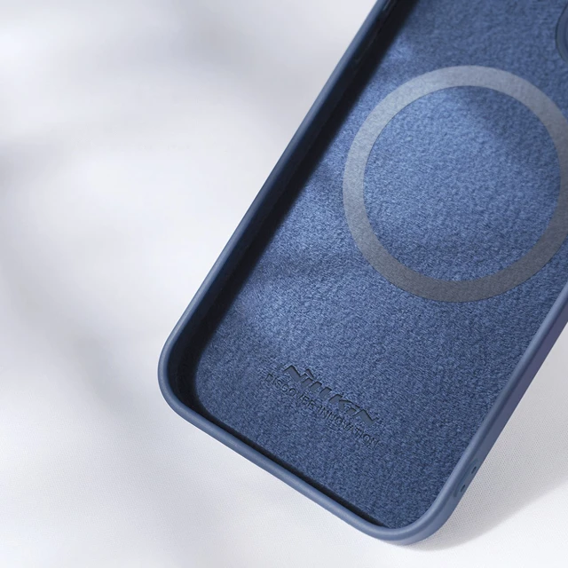 Чохол Nillkin Camshield Magnetic Silicone для iPhone 14 Plus Blue with MagSafe (6902048249462)