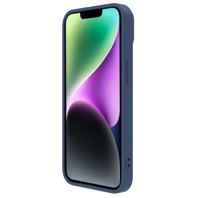 Чохол Nillkin Camshield Magnetic Silicone для iPhone 14 Plus Blue with MagSafe (6902048249462)